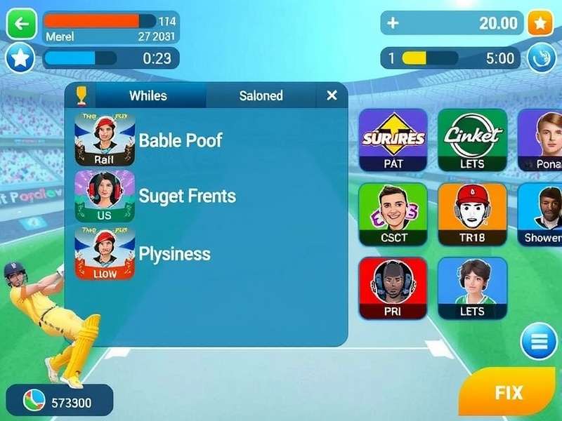 Cricket Supreme Splash Pro Batting Interface