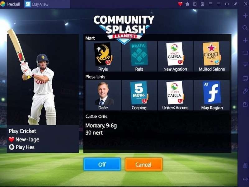 Cricket Supreme Splash Pro Game Screenshot